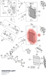 Diagram preview: RADIATOR LEFT (61935007000)