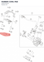 Diagram preview: RUBBER COWL PAD (93041030100)