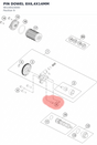 Diagram preview: PIN DOWEL 8X6,4X14MM (90130024000)