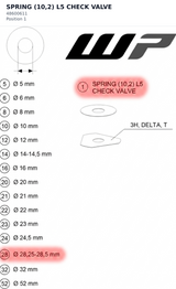 Diagram preview: SPRING (10,2) L5 CHECK VALVE (48600611)
