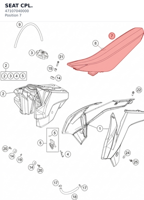 Diagram preview: SEAT CPL. (47107040000)