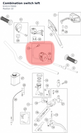 Diagram preview: Combination switch left (61411170000)
