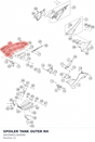 Diagram preview: SPOILER TANK OUTER RH (A60308051000EBC)