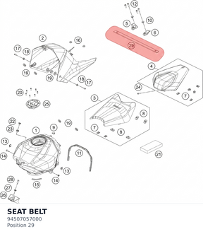 Diagram preview: SEAT BELT (94507057000)