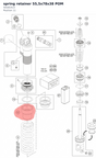 Diagram preview: spring retainer 55,5x78x38 POM (50181413)