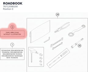 Diagram preview: ROADBOOK (76712098100)