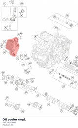 Diagram preview: Oil cooler cmpl. (61738050000)