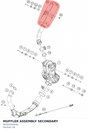 Diagram preview: MUFFLER ASSEMBLY SECONDARY (94505583050)