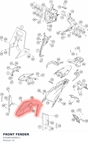 Diagram preview: FRONT FENDER (63508010000C1)