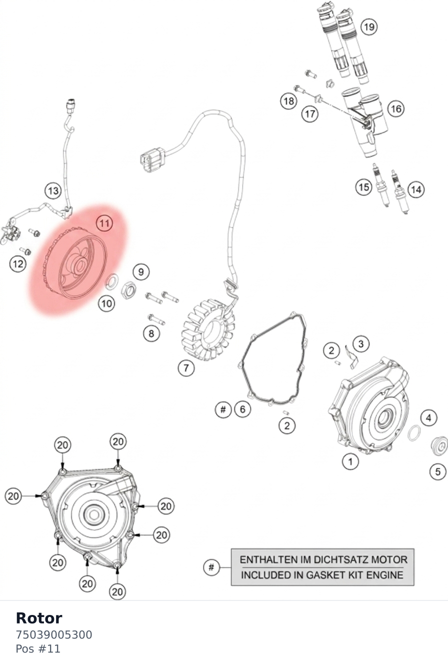 Diagram preview: Rotor (75039005300)