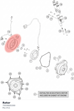 Diagram preview: Rotor (75039005300)