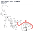 Diagram preview: PRE-FORMED HOSE 6X10 ECO (A49015023000)