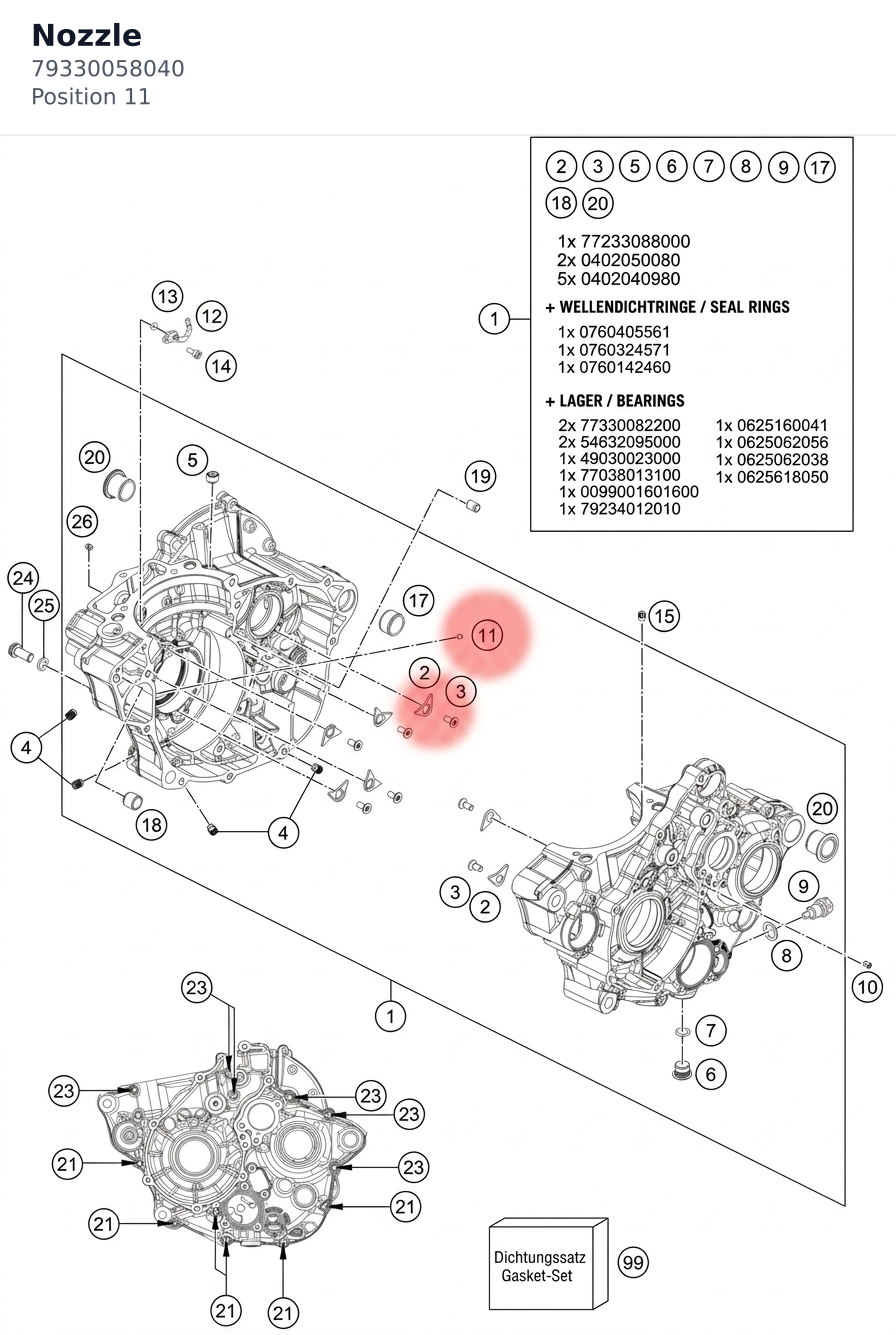 Diagram preview: Nozzle (79330058040)