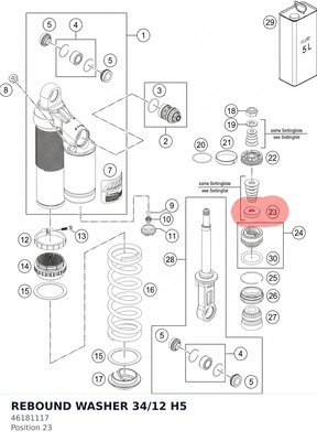 Diagram preview: REBOUND WASHER 34/12 H5 (46181117)