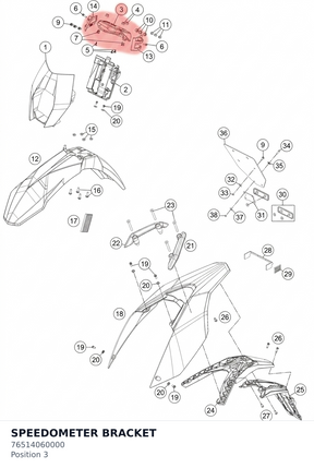 Diagram preview: SPEEDOMETER BRACKET (76514060000)