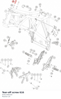Diagram preview: Tear-off screw 616 (61611064100)