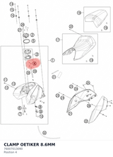 Diagram preview: CLAMP OETIKER 8.6MM (76007013090)