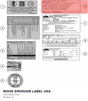 Diagram preview: NOISE EMISSION LABEL USA (LI25-A610-13A)