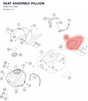 Diagram preview: SEAT ASSEMBLY PILLION (94807047000)