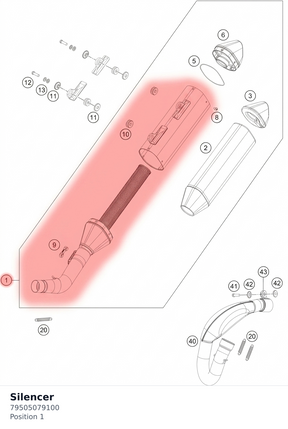 Diagram preview: Silencer (79505079100)