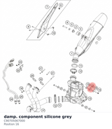 Diagram preview: damp. component silicone grey (C90705067000)
