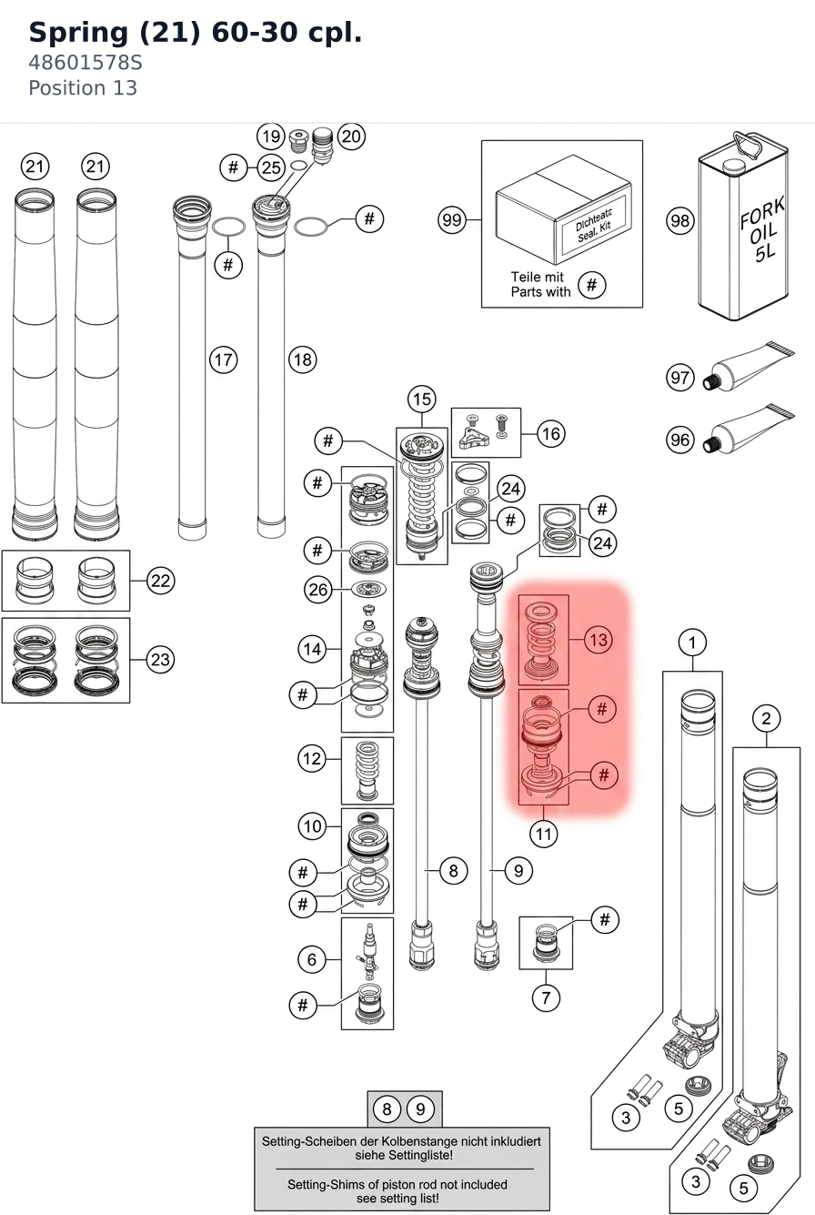 Diagram preview: Spring (21) 60-30 cpl. (48601578S)