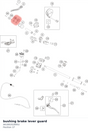 Diagram preview: bushing brake lever guard (A61802028002)