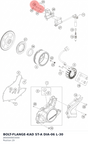 Diagram preview: BOLT-FLANGE-KAD ST-A DIA-06 L-30 (J900000603000)