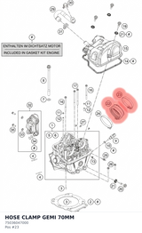 Diagram preview: HOSE CLAMP GEMI 70MM (75036047000)