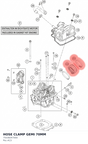 Diagram preview: HOSE CLAMP GEMI 70MM (75036047000)