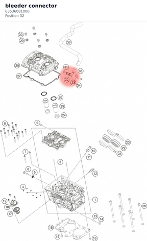 Diagram preview: bleeder connector (63536081000)