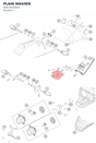 Diagram preview: PLAIN WASHER (90814044000)
