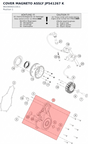 Diagram preview: COVER MAGNETO ASSLY JP541267 K (96330002133C1)