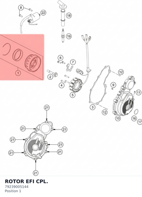 Diagram preview: ROTOR EFI CPL. (79239005144)