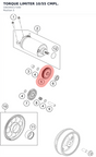 Diagram preview: TORQUE LIMITER 10/55 CMPL. (C60340117200)