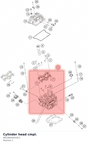 Diagram preview: Cylinder head cmpl. (96336020033C1)