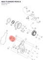 Diagram preview: BOLT FLANGED M5X0.8 (J900000501004)