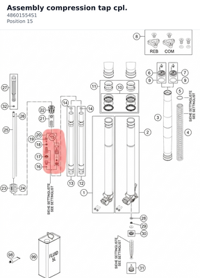 Diagram preview: Assembly compression tap cpl. (48601554S1)