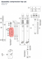 Diagram preview: Assembly compression tap cpl. (48601554S1)