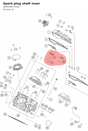 Diagram preview: Spark plug shaft inser (A60036075000)