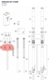 Diagram preview: SPACER KIT FORK (RP80006)