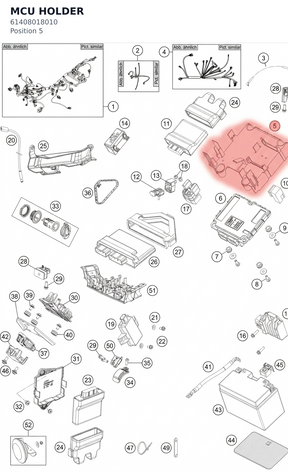 Diagram preview: MCU HOLDER (61408018010)