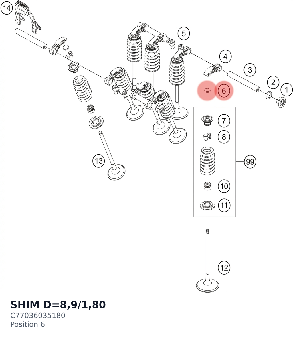 Diagram preview: SHIM D=8,9/1,80 (C77036035180)