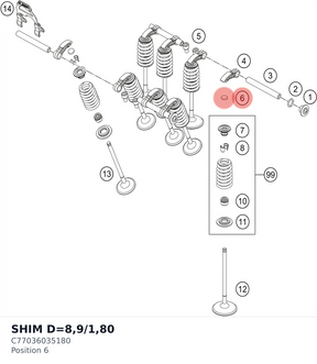 Diagram preview: SHIM D=8,9/1,80 (C77036035180)