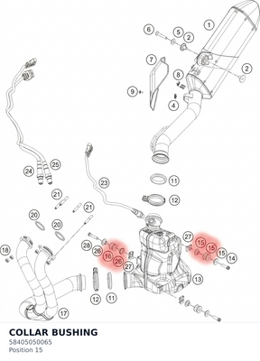 Diagram preview: COLLAR BUSHING (58405050065)