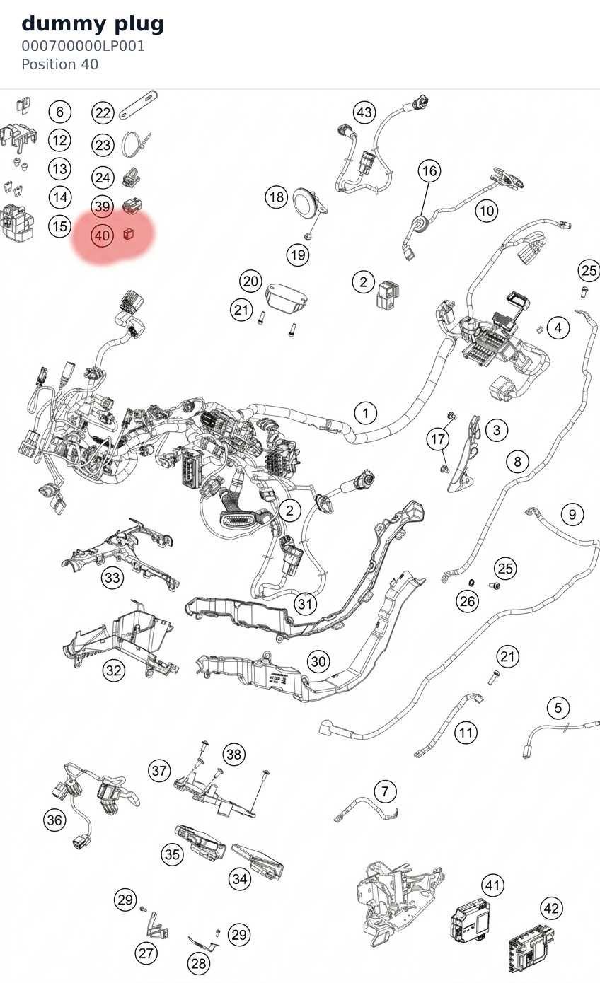 Diagram preview: dummy plug (000700000LP001)