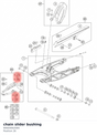 Diagram preview: chain slider bushing (90604062000)