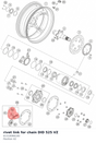 Diagram preview: rivet link for chain DID 525 VZ (61310066100)