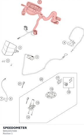 Diagram preview: SPEEDOMETER (90914057000)