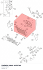 Diagram preview: Radiator cmpl. with fan (90635010033)